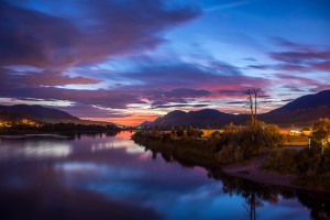 Dusk on the South Thompson 160824-6155