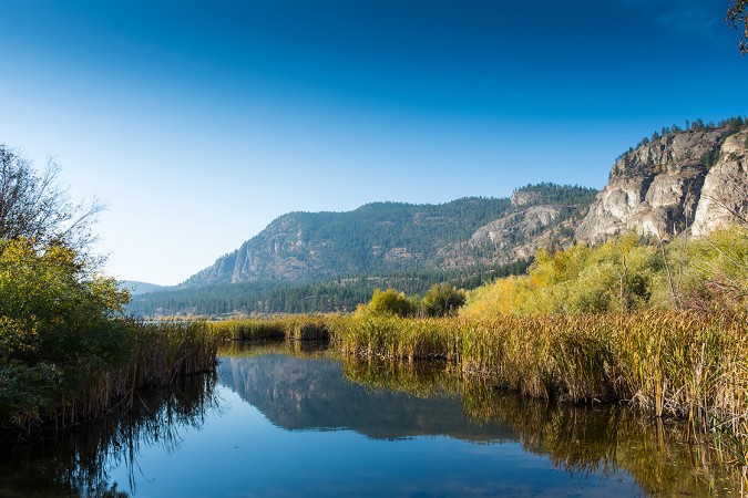 Reflecting At Vaseux lake 181012-5015