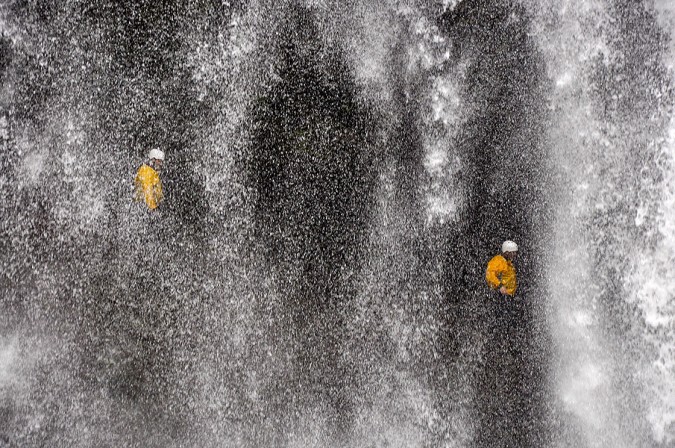 Behind the Falls