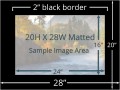 20 X 28 Matted Print